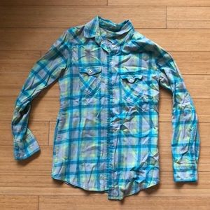 Nollie flannel, boyfriend fit size small